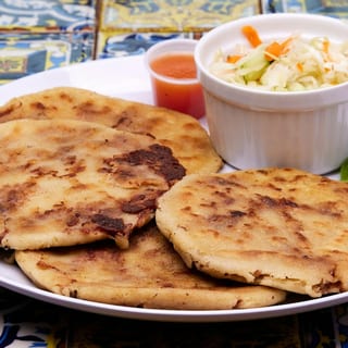 Fried Pork & Cheese Pupusa