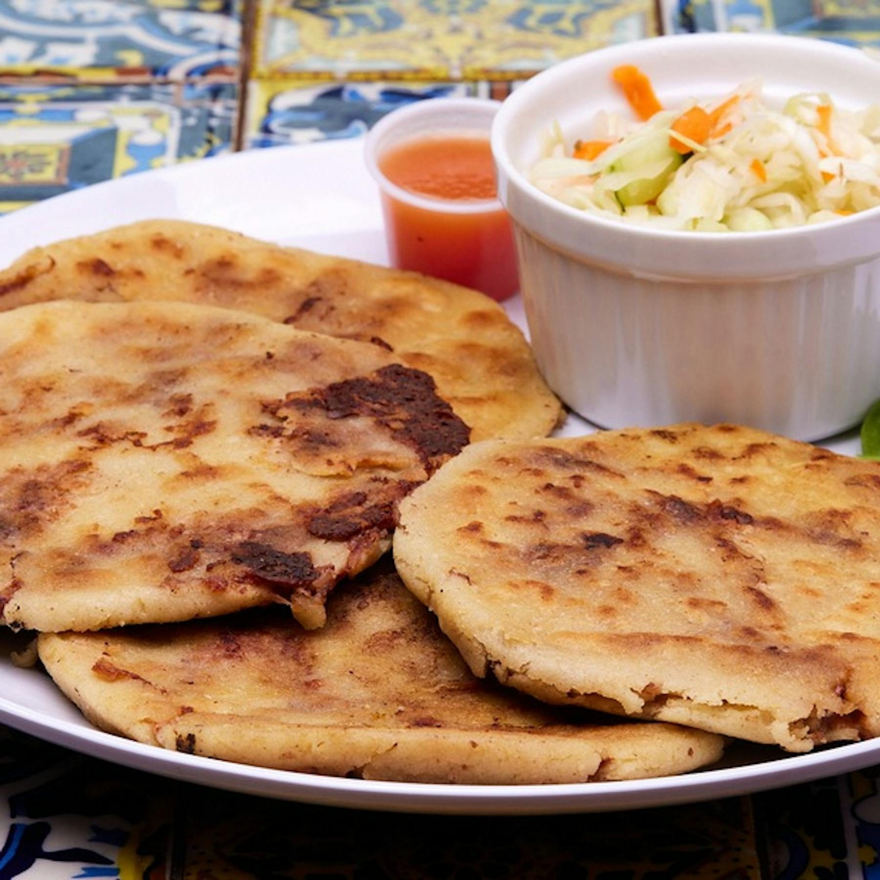 Zucchini & Cheese Pupusa.